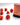 Chessex Dice: Opaque 7-Die RPG Set - Orange/Black 