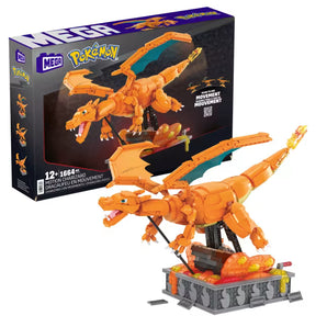 MEGA Pokemon Motion Charizard 1664 Pieces Building Kit 