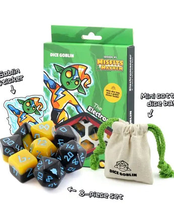 Dice Goblin Electromancer RPG Dice (8 pcs) 