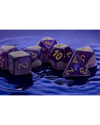 Chessex Mega-Hedrals 7-Die Set - Royal Purple/Gold 