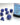 Chessex Dice: Gemini 7-Die RPG Set - Vortex: Blue/Gold 