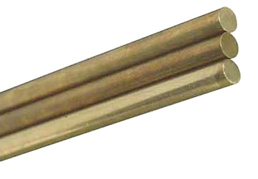 K&S 3mm x 300mm Solid Brass Rod (3)