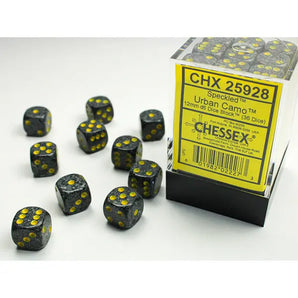 Chessex Dice: Speckled 12mm D6 (36) - Urban Camo 