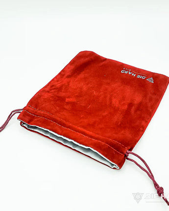 Velvet Dice Bag - Medium - blood red 
