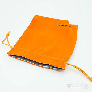 Velvet Dice Bag - Medium - orange 