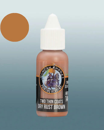 Two Thin Coats Dry Rust Brown 