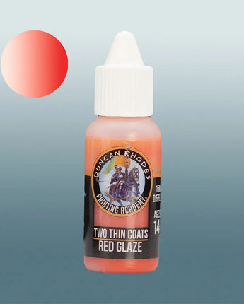 Two Thin Coats Red Glaze 