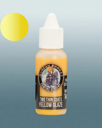 Two Thin Coats Yellow Glaze 