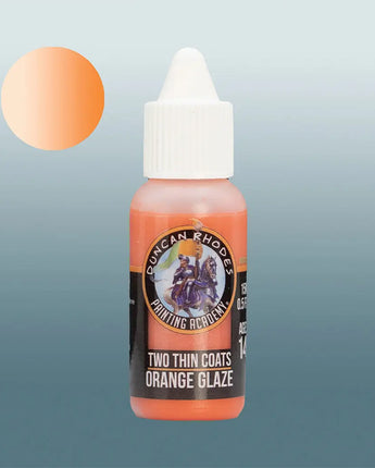 Two Thin Coats Orange Glaze 