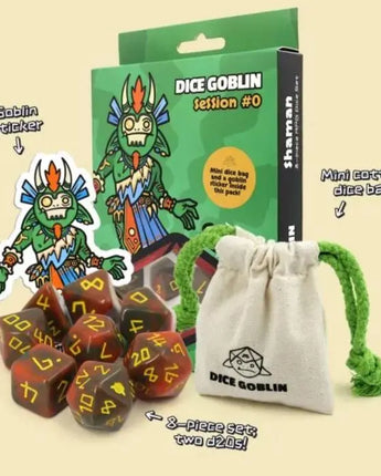 Dice Goblin Shaman RPG Dice (8 pcs) 