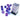Chessex Dice: Luminary 16mm D6 (12) - Nocturnal/Blue 