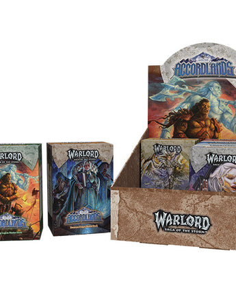 Warlord: Saga of the Storm - Into the Accordlands Starter Deck Display 