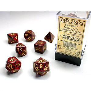 Chessex Dice: 7-Die RPG Set - Speckled: Mercury 