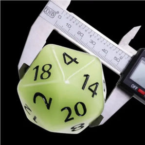 Foam Brain 55mm Titan D20 - Glow in the Dark White 