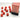 Chessex Dice: Opaque 12mm D6 (36) - Orange/Black 