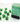 Chessex Dice: Vortex 12mm D6 (36) - Green/Gold 