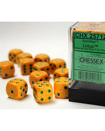 Chessex Dice: Speckled 16mm D6 (12) - Lotus 