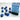 Chessex Dice: Opaque 12mm D6 (36) - Blue/White 