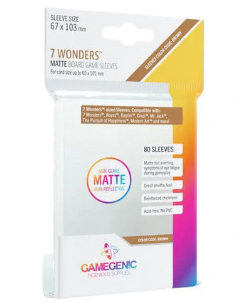 Gamegenic 7 Wonders Matte Sleeves 
