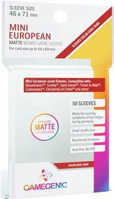 Gamegenic Mini European Sleeves (46 x 71 mm) - Matte