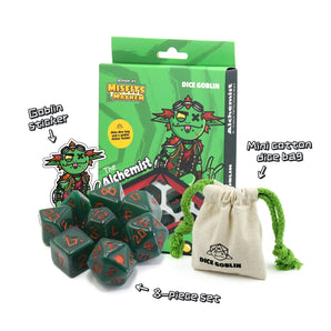 Dice Goblin Alchemist RPG Dice (8 pcs)