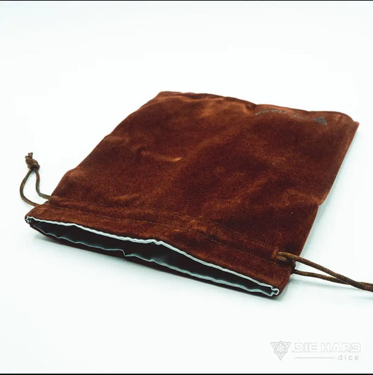 Velvet Dice Bag - Medium Brown 