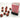 Chessex Dice: Gemini 12mm D6 (36) - Black-Red/Gold