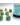 Chessex Dice: 7-Die RPG Set - Marble: Green/Dark Green 