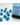 Chessex Dice: Opaque 12mm D6 (36) - Light Blue/White 