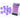 Chessex Dice: Luminary 16mm D6 (12) - Purple/White 