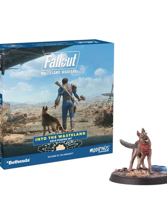 Fallout Miniatures: Into the Wasteland Solo Starter Set & Dogmeat with Goggles 