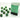 Chessex Dice: Gemini 12mm D6 (36) - Gemini: Black-Green/Gold 