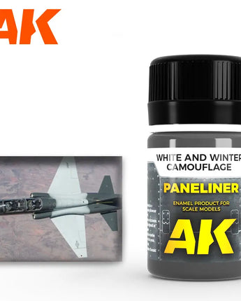 Panel Liner White & Winter Camouflage Air Series Enamel Paint 35ml 