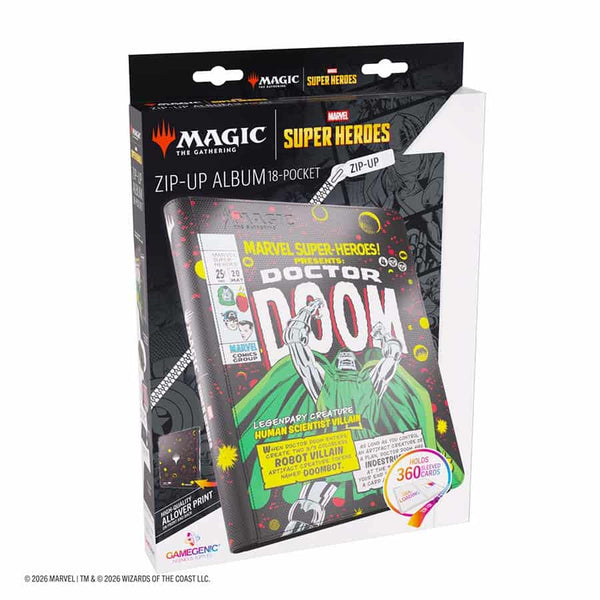 Marvel Super Heroes: Zip-Up Album 18-Pocket - Doctor Doom/Spider-Man 