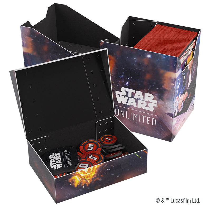 Load image into Gallery viewer, Star Wars Unlimited Soft Crate Deck Box (Jump to Lightspeed) 
