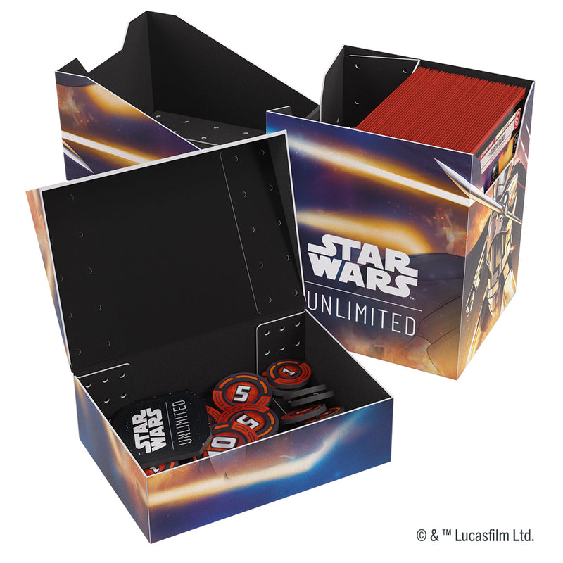 Load image into Gallery viewer, Star Wars Unlimited Soft Crate Deck Box (Jump to Lightspeed) 
