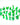 GSW: GREEN GLOW Resin Crystals - Large 