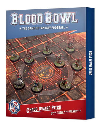 Blood Bowl Chaos Dwarf Team Pitch & Dugouts 