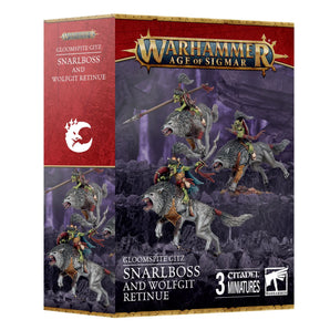 Gloomspite Gitz Snarlboss & Wolfgit Retinue 
