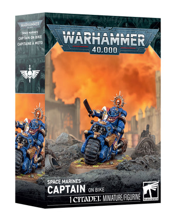 Space Marines Captain On Bike 