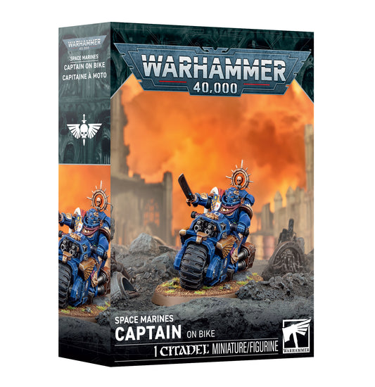 Space Marines Captain On Bike 