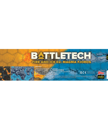 BattleTech: Battle Mat - Fire and Ice Magma Fjords 