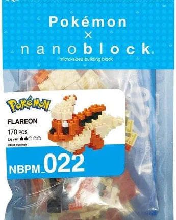 Nanoblock Pokemon - Flareon, Pokémon Series Building Kit 