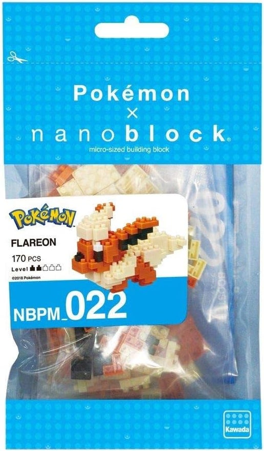 Load image into Gallery viewer, Nanoblock Pokemon - Flareon, Pokémon Series Building Kit
