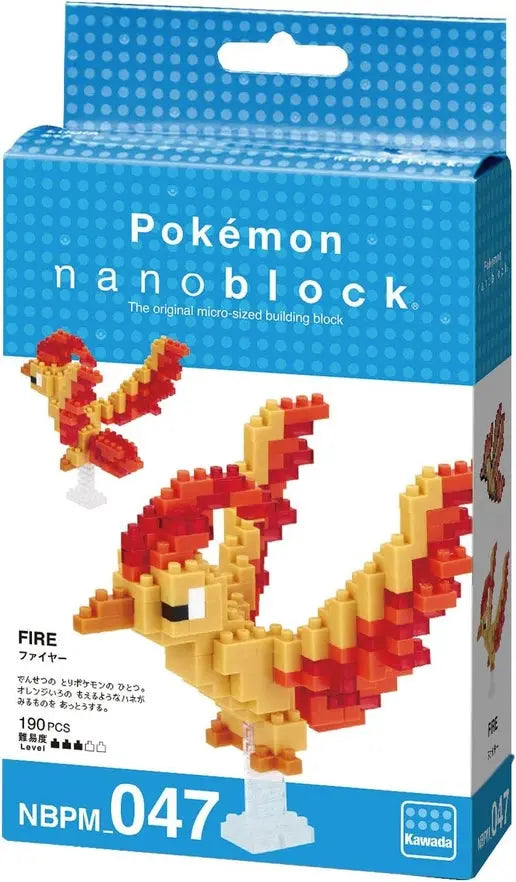 Nanoblock Pokemon - Moltres, Pokémon Series Building Kit 