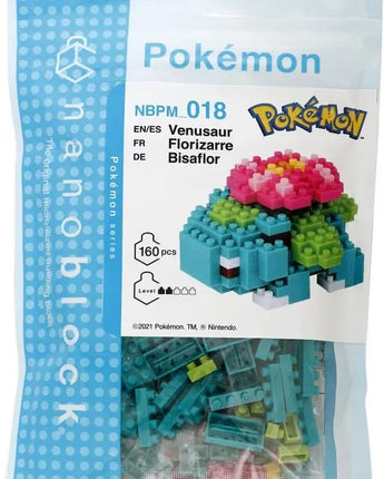 Nanoblock Pokemon - Venusaur, Pokémon Series Building Kit 