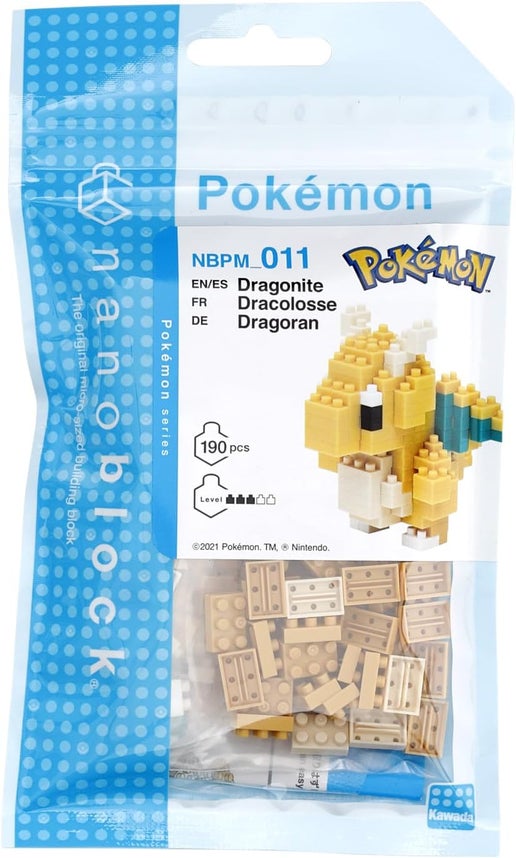 Load image into Gallery viewer, Nanoblock Pokemon - Dragonite , Pokémon Series Building Kit
