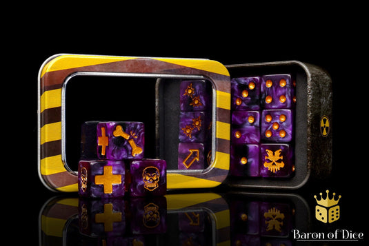 Purple Mutant Dice - Skirmish Set 