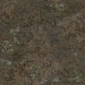 Battle Systems: Muddy Streets Gaming Mat - Grid (2'x2') 