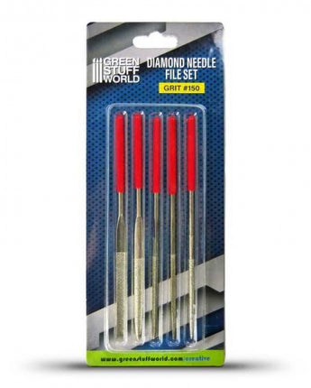 GSW: Diamond Needle Files Set - Grit 150 